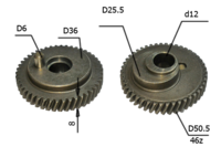 Шестерня (эксцентрик) для лобзика Смоленск ПЛЭ-1–06 d 50,5х12