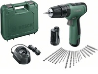 Дрель-шуруповерт Bosch EasyImpact 1200 аккумуляторная ударная в кейсе с набором оснастки, 06039D3102