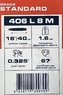 Шина 406 L 8 M, сварная grade STANDARD (коробка) 16"/40см 0.325" 1.6мм 67зв. Rezer 03.016.00032