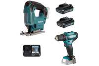 Набор Makita CLX237: аккумуляторный лобзик JV101DZ + аккумуляторная дрель-шуруповерт DF333DZ (арт. 197764)