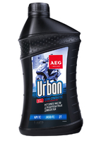 Масло полусентетическое моторное Urban 2T API TC JASO FC 1л для 2х-тактных мотоциклов AEG Lubricants