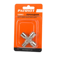 Переходник PATRIOT 1259/2 (крест 1/4"MFFF) PATRIOT 830900015