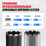 Алмазная коронка ALTECO Ultra Fast 102*450 93533