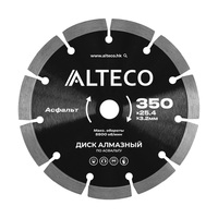 Диск алмазный по асфальту ALTECO 350x25.4x3.2 мм 66485