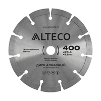 Диск алмазный по железобетону ALTECO 400x25.4x3.2 мм 66491