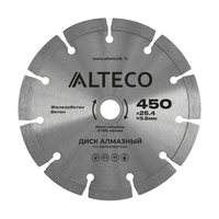 Диск алмазный по железобетону ALTECO 450x25.4x3.6 мм 66492