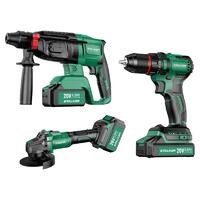 Набор аккумуляторного инструмента STALKER Kit (D20 Li BL + RH20 Li BL + AG20-125 Li BL) 69843