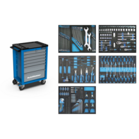Инструментальная тележка AutoMeister TM67N-229 + набор инструмента 229шт. T15229E 79486