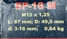 Патрон BF-16 M (ЗВП 3-16 мм М12Х 1.25) DWT