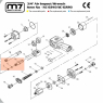 Ремкомплект для гайковерта NC-6220, ось 229 мм MIGHTY SEVEN NC-6210P07A