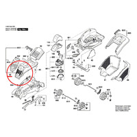 Кожух мотора для электрической газонокосилки Bosch Rotak (арт. F016L68149)