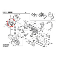 Печатная плата цепной пилы AKE 30 LI (арт. F016104147)