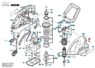 2603490024 Винт с головкой Torx Bosch для PWS 750-115, PWS 750-125, PWS 780-125